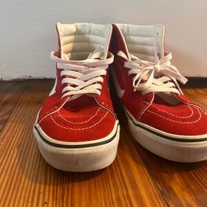 Vans Men’s Sk8 Hi Red Sneakers